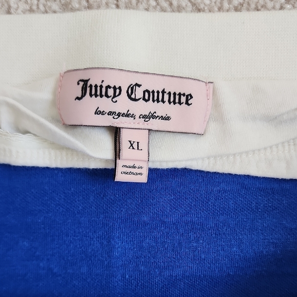 Juicy Couture VINTAGE Striped Blue and White Romper Y2K NEVER WORN! - Picture 4 of 8